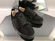 Christian Louboutin Louis Junior Strass Flat Black - 2