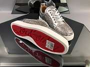 Christian Louboutin Louis Junior Strass Flat Silver - 2