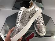 Christian Louboutin Louis Junior Strass Flat Silver - 4