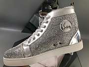 Christian Louboutin Louis Orlato Strass Flat High - 4