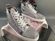 Christian Louboutin Louis Orlato Strass Flat High - 5