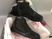 Christian Louboutin Louis Orlato Strass Flat Black - 3