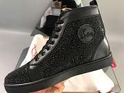 Christian Louboutin Louis Orlato Strass Flat Black - 4