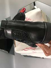 Christian Louboutin Louis Orlato Strass Flat Black - 5