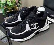 Chanel Women's Black Low Top Logo Sneaker - 1