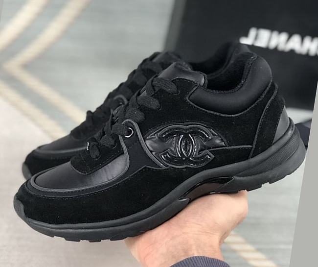 Chanel Low Top Trainer Black G34360 Y53536 94305 - 1