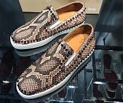 Christian Louboutin Pik Boat Mens Flat Python - 1