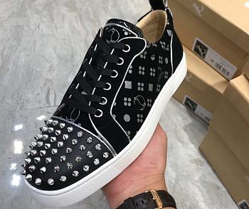 Christian Louboutin Louis Junior Spikes Orlato Flat Poker