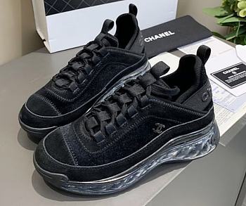 Chanel Low Top Trainer Velvet Black