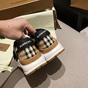 Burberry Nylon Suede and Vintage Check Sneakers Archive Beige - 2