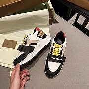 Burberry Nylon Suede and Vintage Check Sneakers Archive Beige - 5