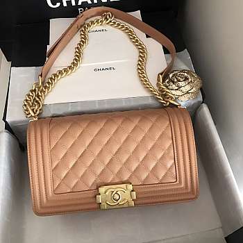 Chanel Leboy Grain Calfskin 01 67086 Size 25 cm 