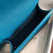 Chanel Leboy Grain Calfskin Blue 01 67086 Size 25 cm - 5