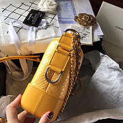 Modishbags Gabrielle Snakeskin small hobo bag Yellow 20cm  - 5