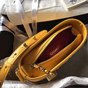 Modishbags Gabrielle Snakeskin small hobo bag Yellow 20cm  - 3