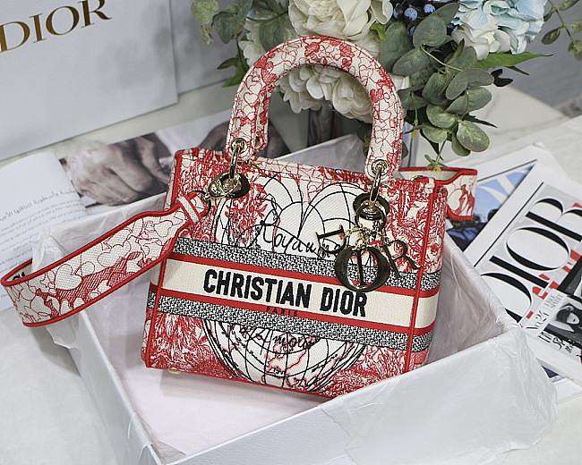 Dior Lady Love Series M8002 Size 24 x 20 x 11cm  - 1