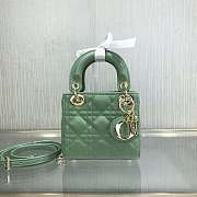 Dior Lady Mini Green 9202 Size 12 x 10 x 5cm  - 1