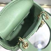 Dior Lady Mini Green 9202 Size 12 x 10 x 5cm  - 5