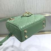 Dior Lady Mini Green 9202 Size 12 x 10 x 5cm  - 4