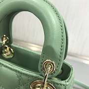 Dior Lady Mini Green 9202 Size 12 x 10 x 5cm  - 2