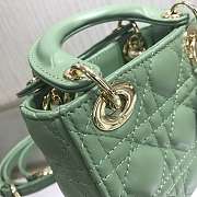 Dior Lady Mini Green 9202 Size 12 x 10 x 5cm  - 3