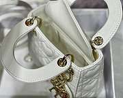 Dior Lady Mini White M6009 Size 12 x 10 x 5 cm - 2