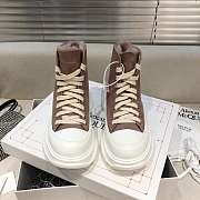 Alexander McQueen Tread Slick Lace Up Boots High Top Chestnut Fur Lining - 5