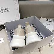 Alexander McQueen Tread Slick Lace Up Boots Low Beige Fur Lining - 5