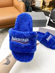 Balenciaga Furry Slide Blue 654747W2DO14096 - 2