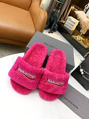 Balenciaga Furry Slide Pink - 1