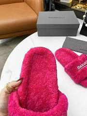 Balenciaga Furry Slide Pink - 6