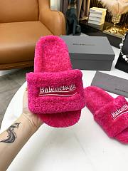 Balenciaga Furry Slide Pink - 4