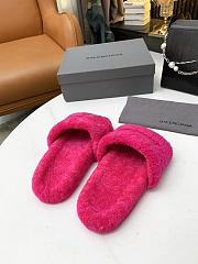 Balenciaga Furry Slide Pink - 5