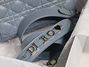 Dior Lady Blue M8013 Size 20 x 16.5 x 8 cm  - 4