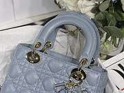 Dior Lady Blue M8013 Size 20 x 16.5 x 8 cm  - 3