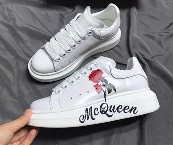 Alexander McQueen Oversized White Rose