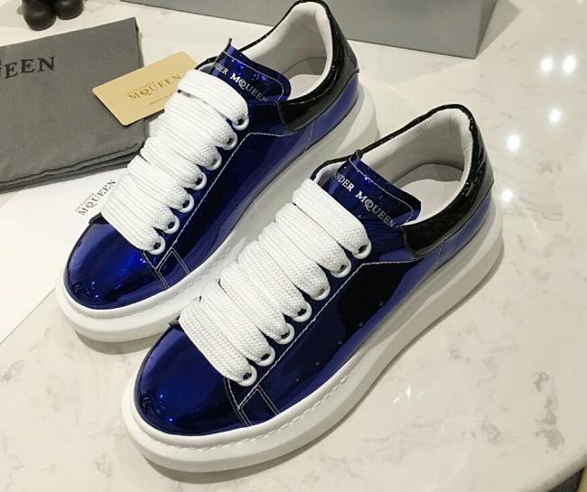 Alexander McQueen Oversized Blue Patent - 1