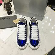 Alexander McQueen Oversized Blue Patent - 5