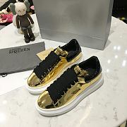 Alexander McQueen Oversized Gold Patent - 5