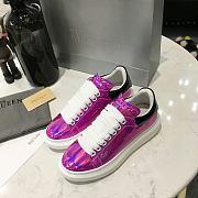 Alexander McQueen Oversized Purple Rainbow Patent - 5