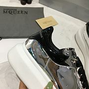 Alexander McQueen Oversized Silver Patent - 4