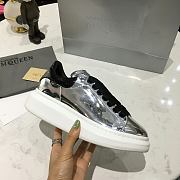 Alexander McQueen Oversized Silver Patent - 2