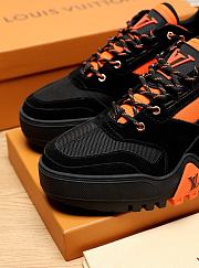 Louis Vuitton LV Trainer Sneaker Black Orange - 6