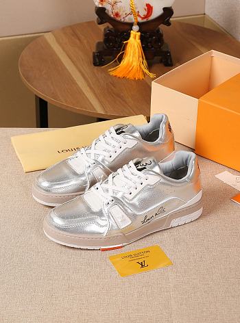 Louis Vuitton LV Trainer Sneaker Silver