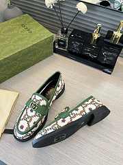 Gucci Loafer With Web And Interlocking G Green - 4