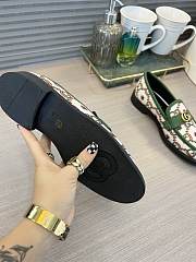 Gucci Loafer With Web And Interlocking G Green - 2