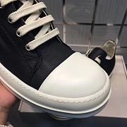 Rick Owens SS22 Fogachine Low Sneakers In Full Grain - 2