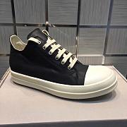 Rick Owens SS22 Fogachine Low Sneakers In Full Grain - 4