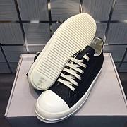 Rick Owens SS22 Fogachine Low Sneakers In Full Grain - 6