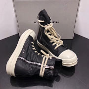 Rick Owens SS22 Fogachine High Sneakers In Full Grain - 5